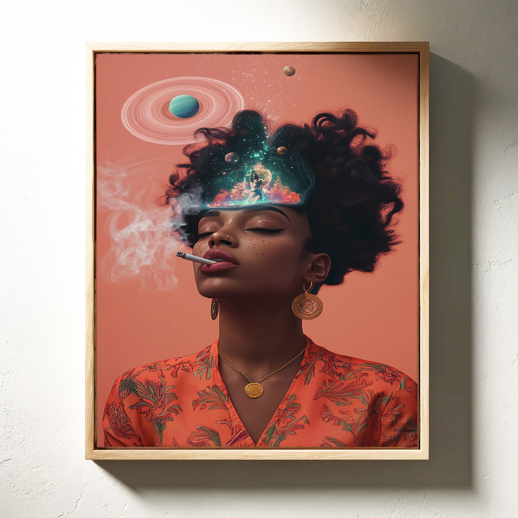 Cosmic Thoughts in an Orange Glow