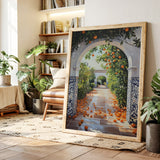 Sunlit Citrus Pathway