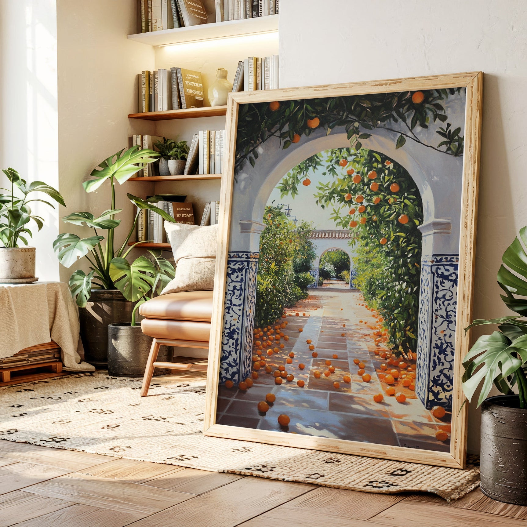 Sunlit Citrus Pathway