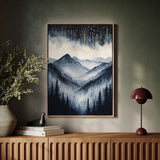 Starlit Peaks in Twilight
