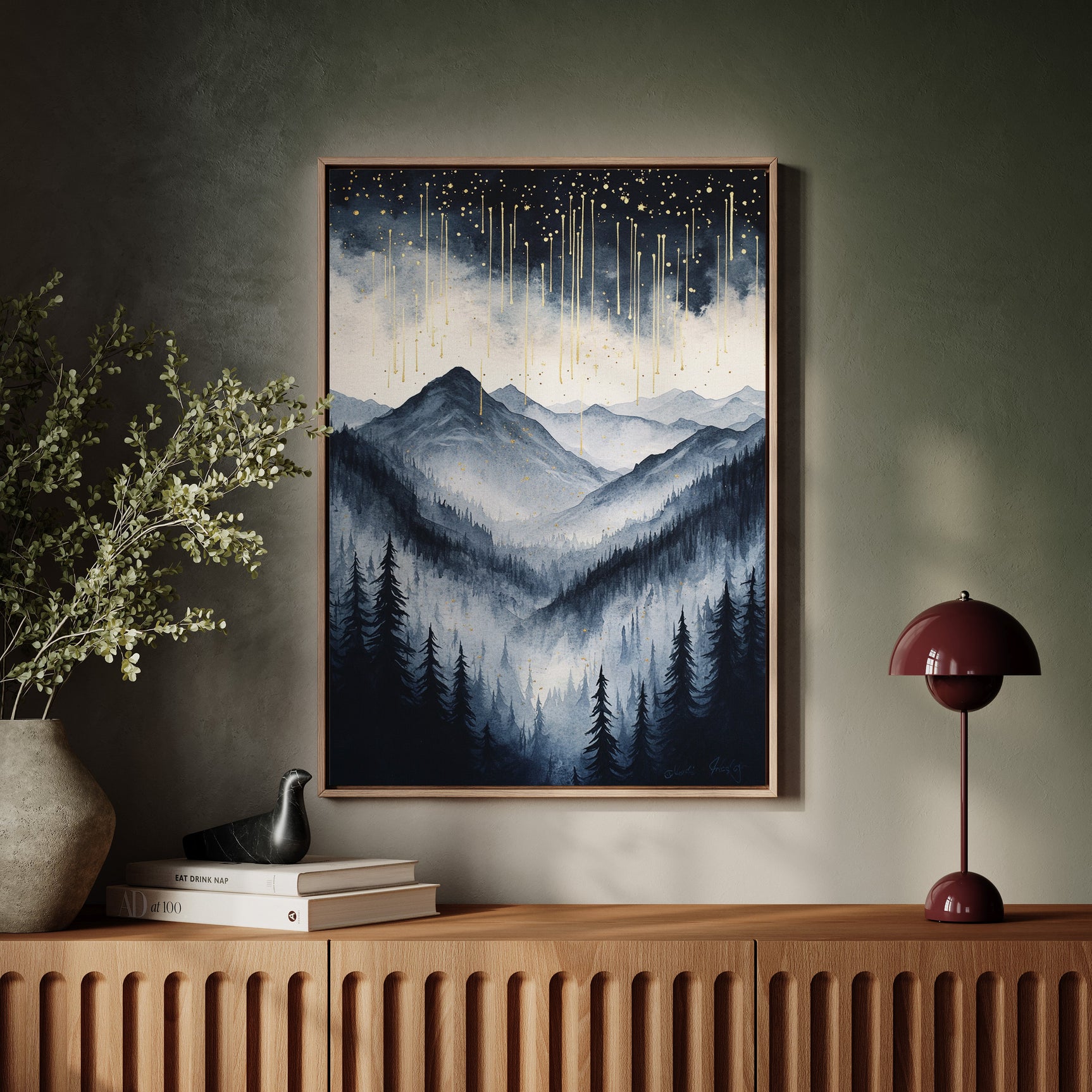 Starlit Peaks in Twilight