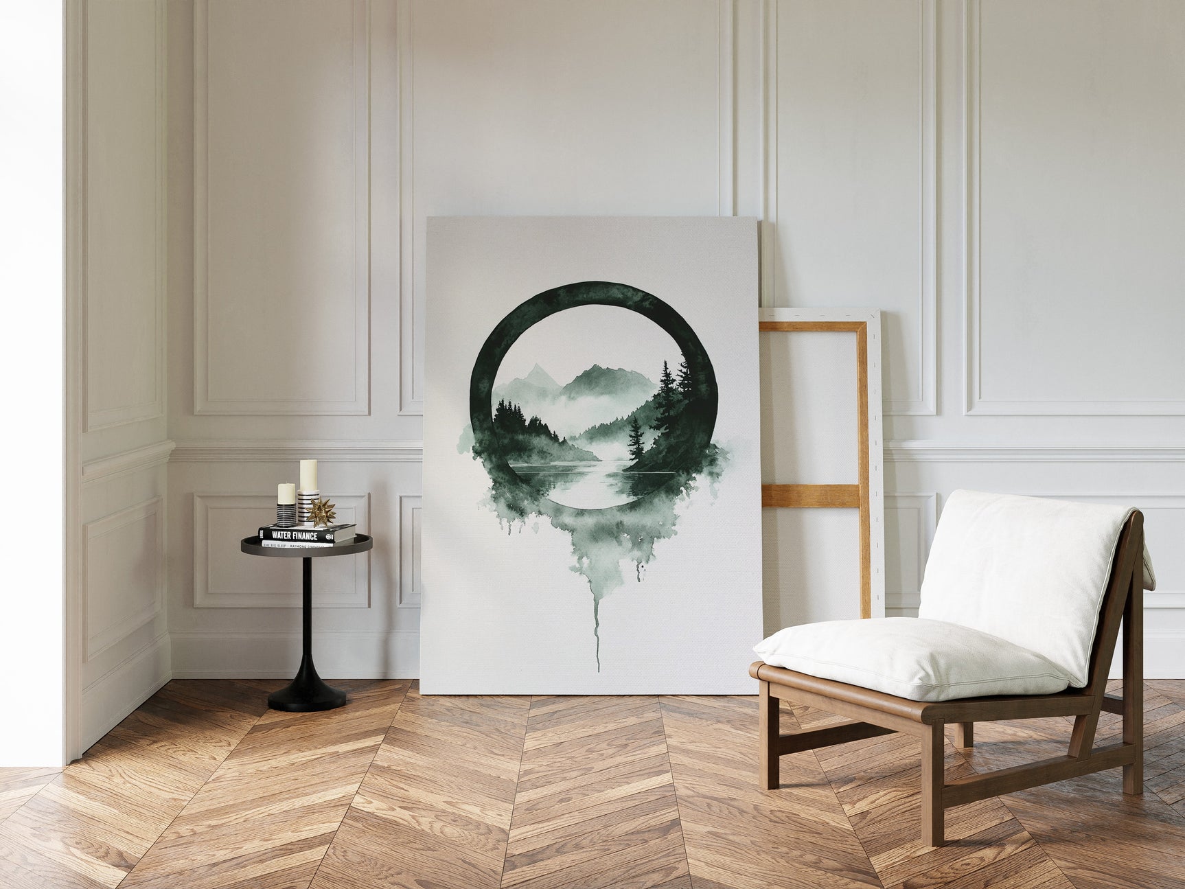 Tranquil Wilderness - Minimalist Forest Art