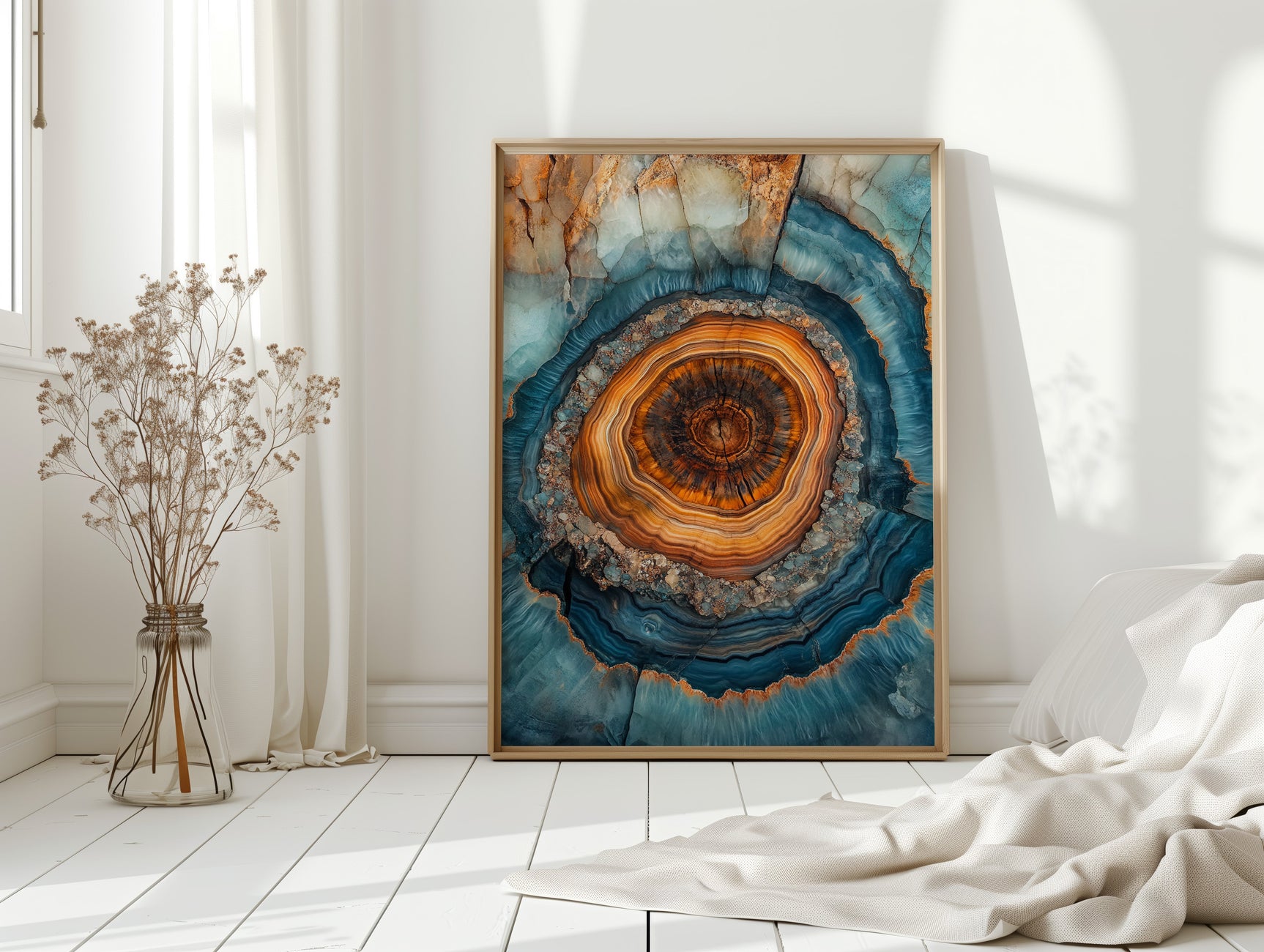Ethereal Geode - Abstract Mineral Art