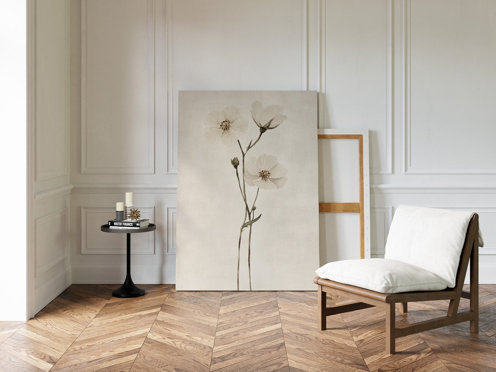 Whispering Blooms: Ivory Serenity