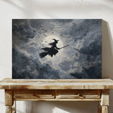 Midnight Flight Under Moonlit Skies