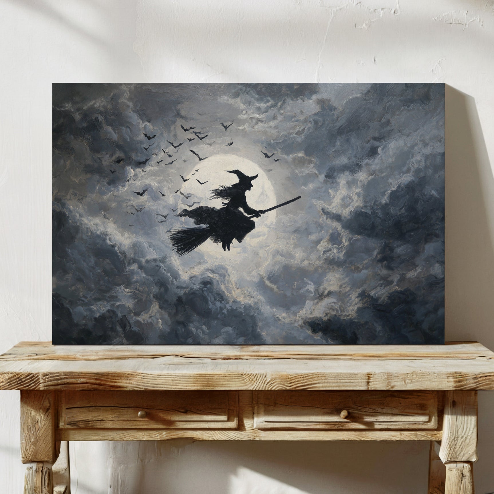 Midnight Flight Under Moonlit Skies