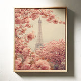 Petals Dance Beneath Parisian Skies