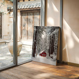 Sanctuary Beneath Snow-Covered Pines