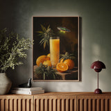 Citrus Glow Under Cosmic Light