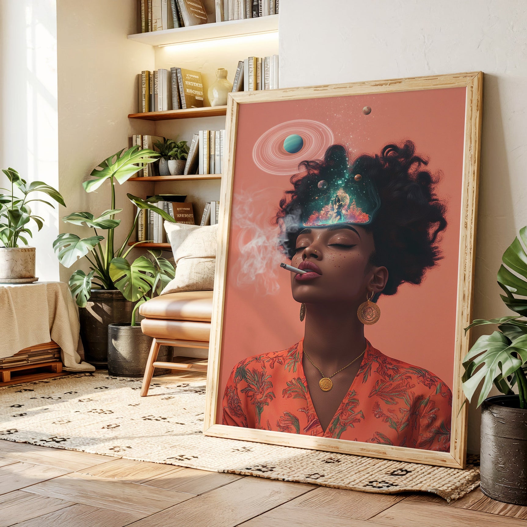 Cosmic Thoughts in an Orange Glow