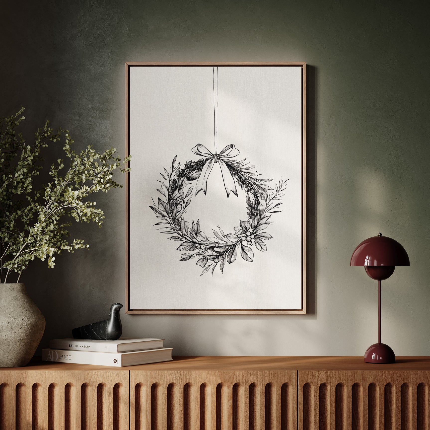 Simple Hand-Drawn Wreath