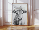 Rustic Daisy Cow