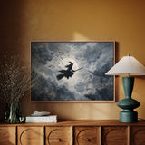Midnight Flight Under Moonlit Skies