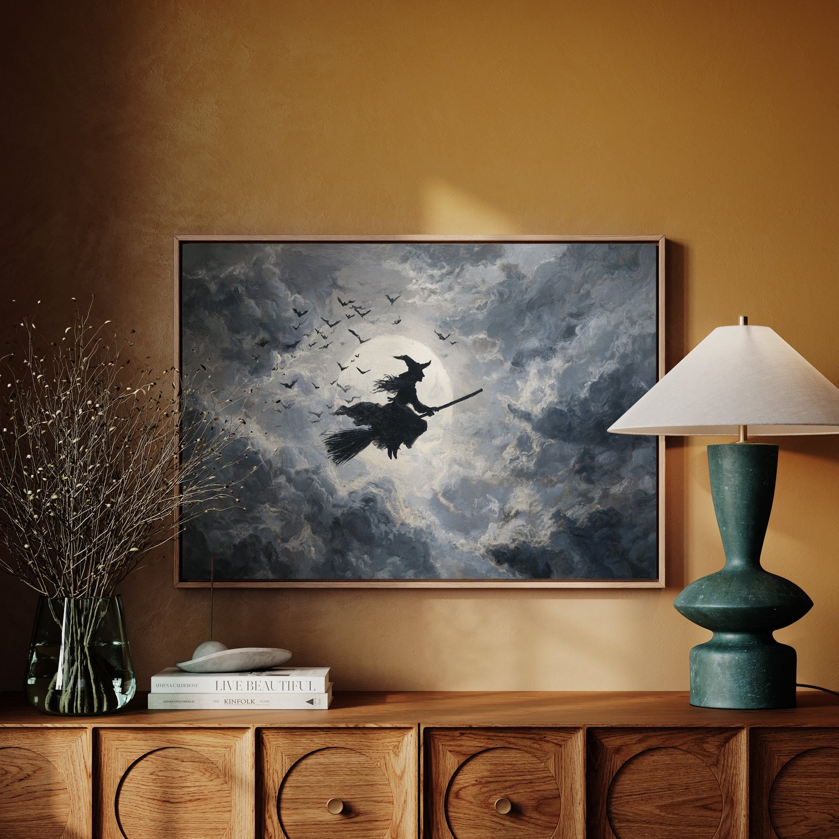 Midnight Flight Under Moonlit Skies