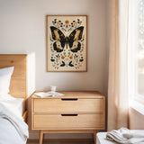 Gilded Monarch - Vintage Butterfly & Floral Art