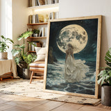 Lunar Reverie by the Sea