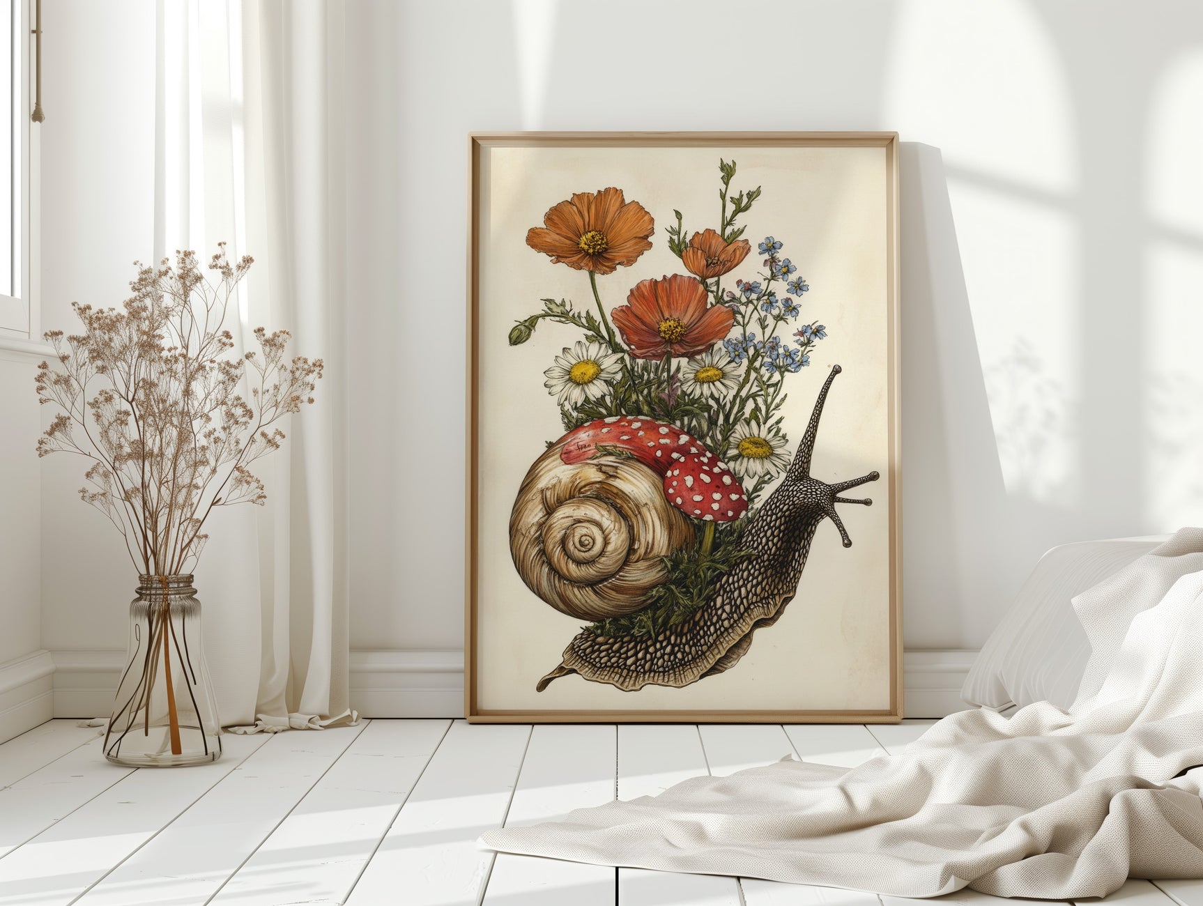 Whimsical Snail Reverie