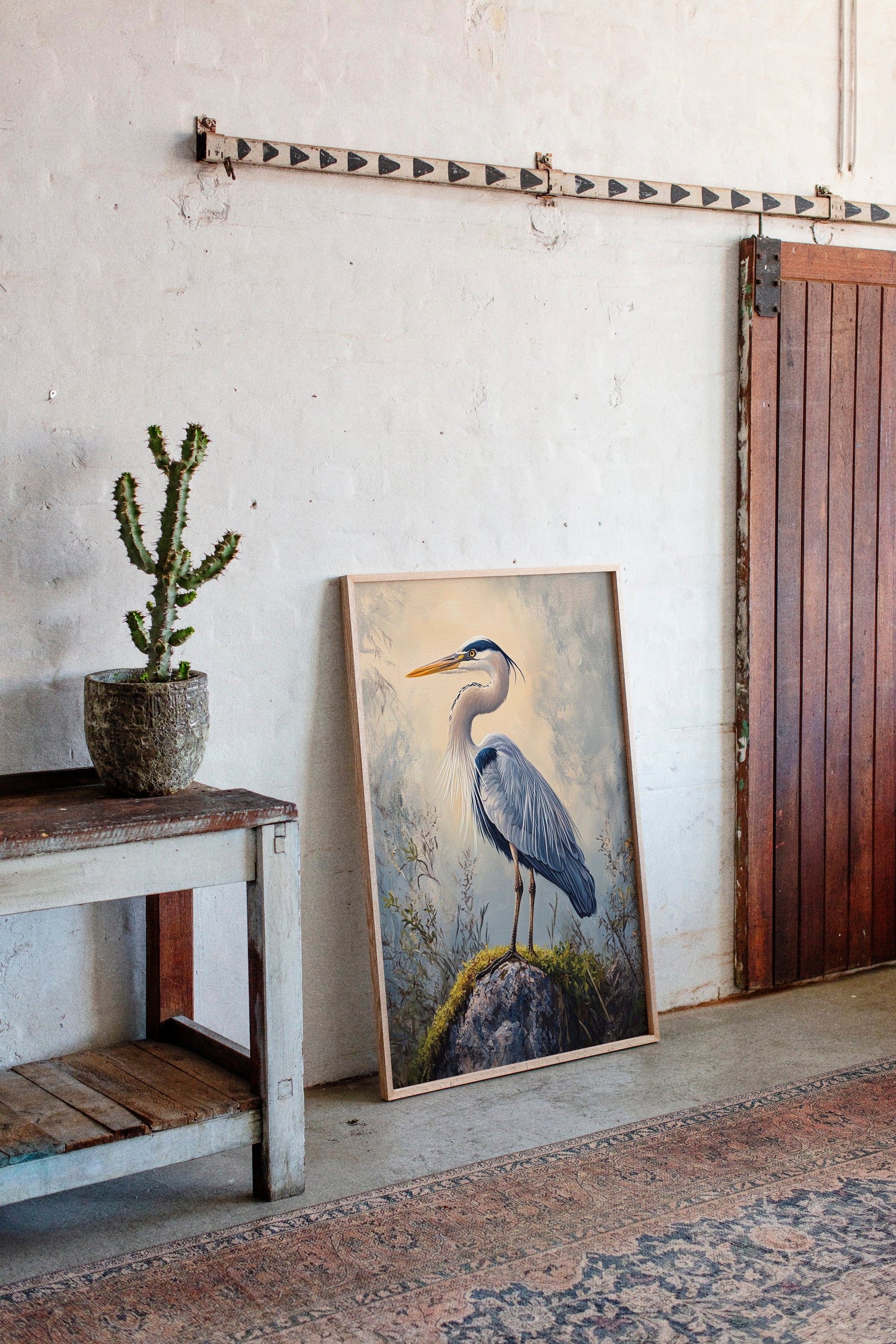 Azure Serenity Heron