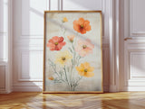 Sunlit Pastel Blossoms