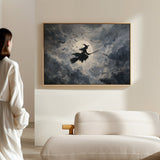 Midnight Flight Under Moonlit Skies