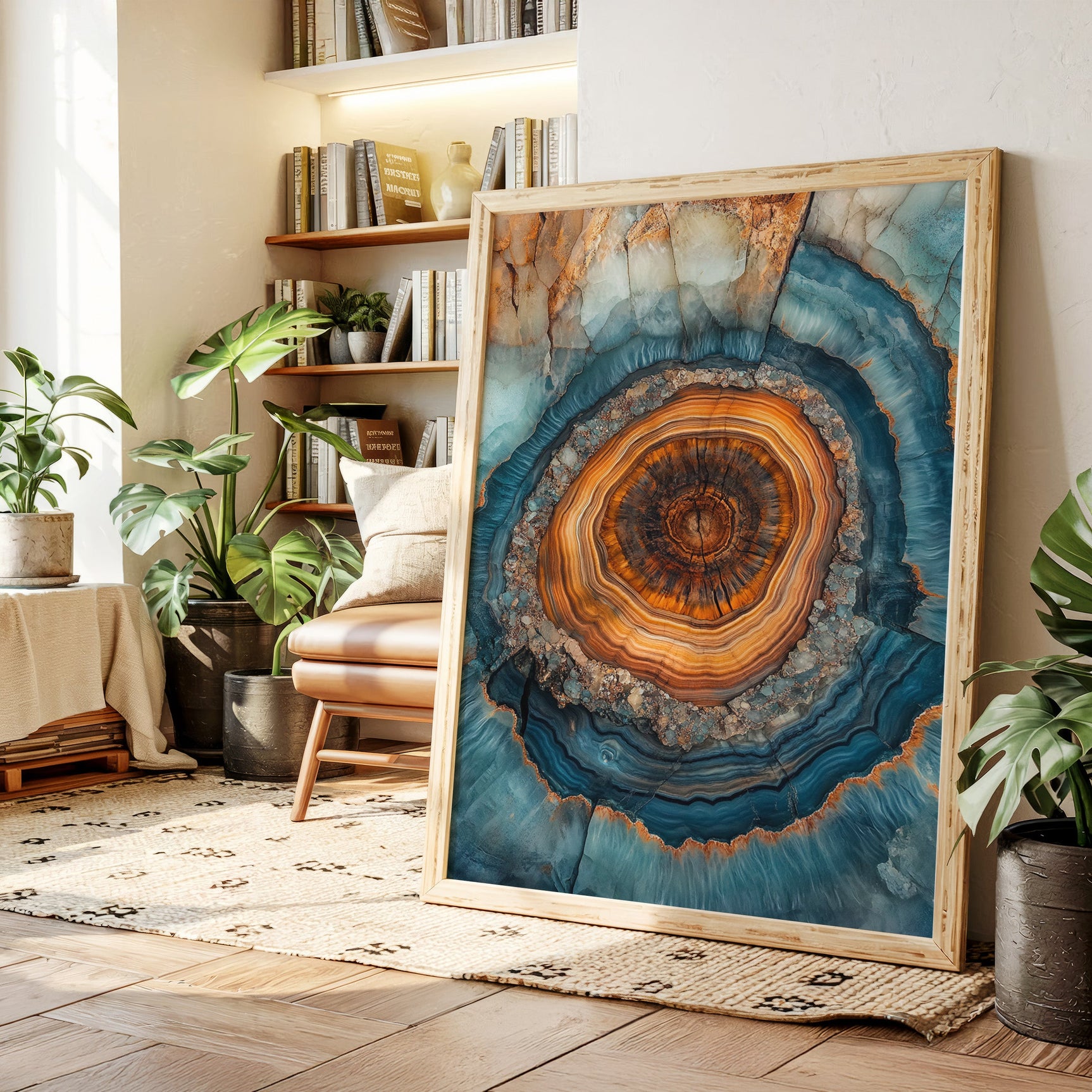 Ethereal Geode - Abstract Mineral Art
