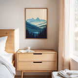 Serene Peaks - Tranquil Mountain Landscape Art