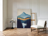 Serene Peaks - Modern Mountain Landscape Print