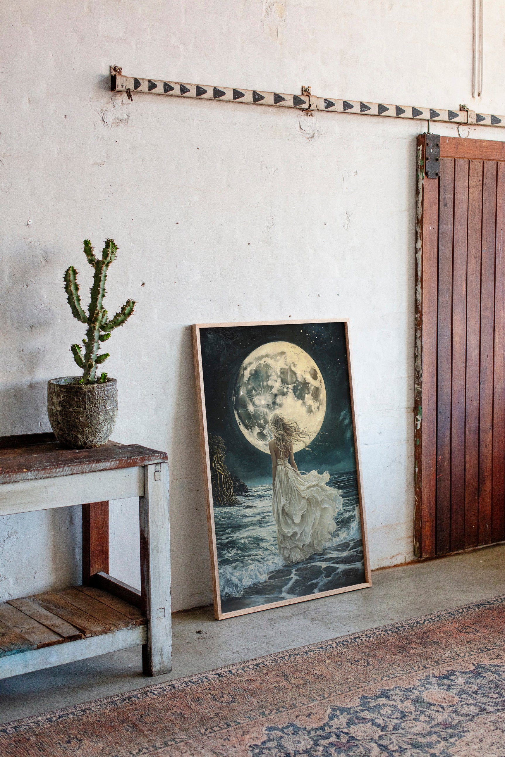 Lunar Reverie by the Sea