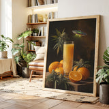 Citrus Glow Under Cosmic Light