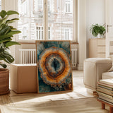 Ethereal Geode - Earthy Abstract Art