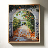 Sunlit Citrus Pathway