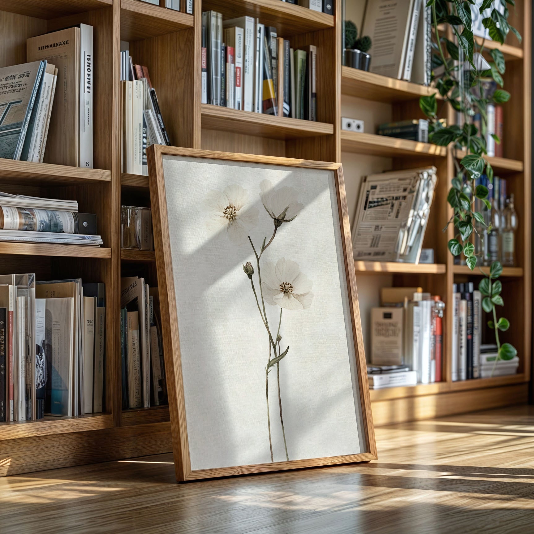 Whispering Blooms: Ivory Serenity