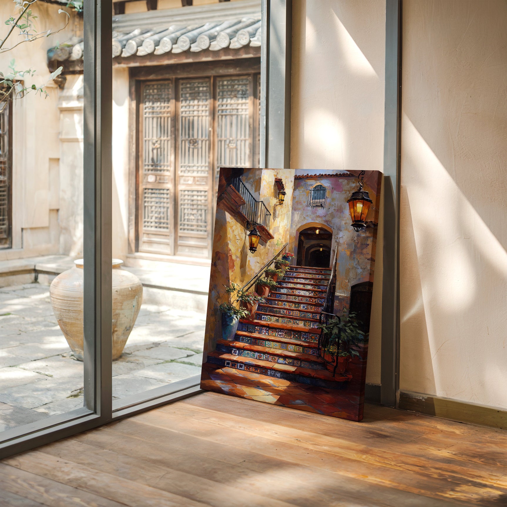 Steps Adorned in Colorful Tales