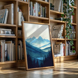 Serene Peaks - Tranquil Mountain Landscape Art