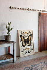 Gilded Monarch - Vintage Butterfly & Floral Art