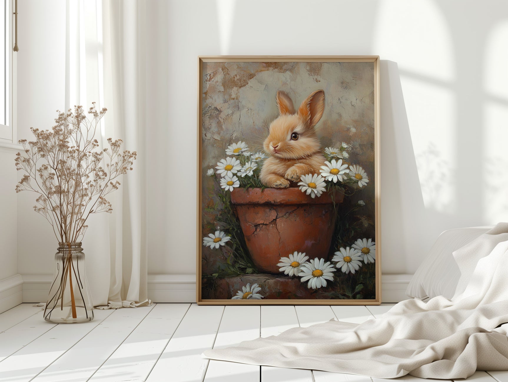 Rustic Bunny Blossom Reverie