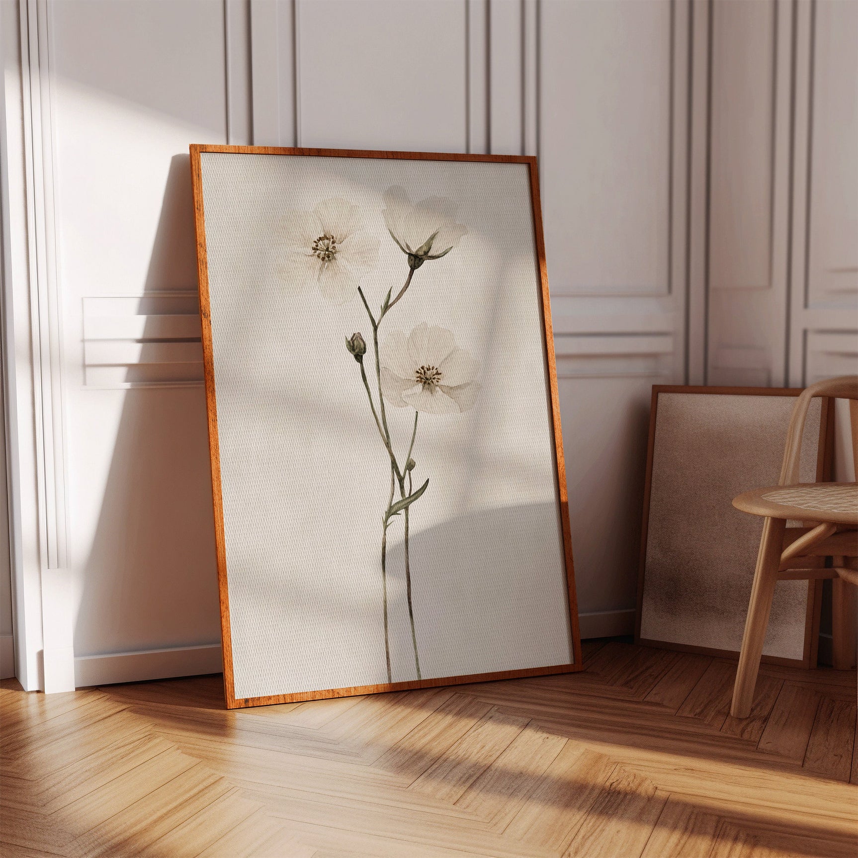 Whispering Blooms: Ivory Serenity
