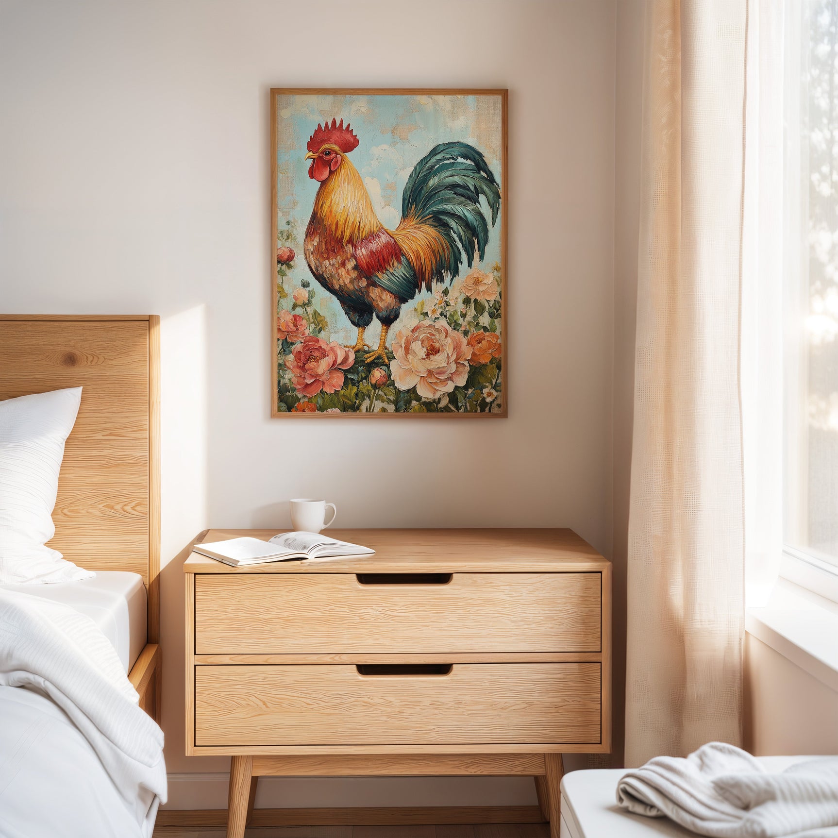 Sunlit Rooster