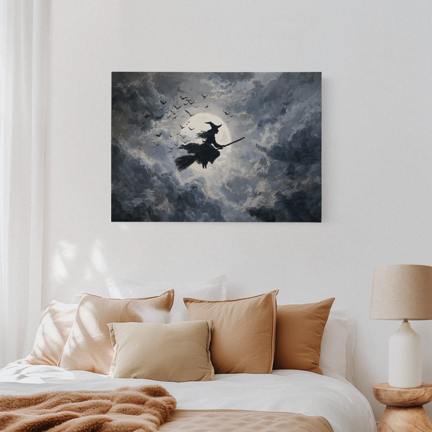 Midnight Flight Under Moonlit Skies