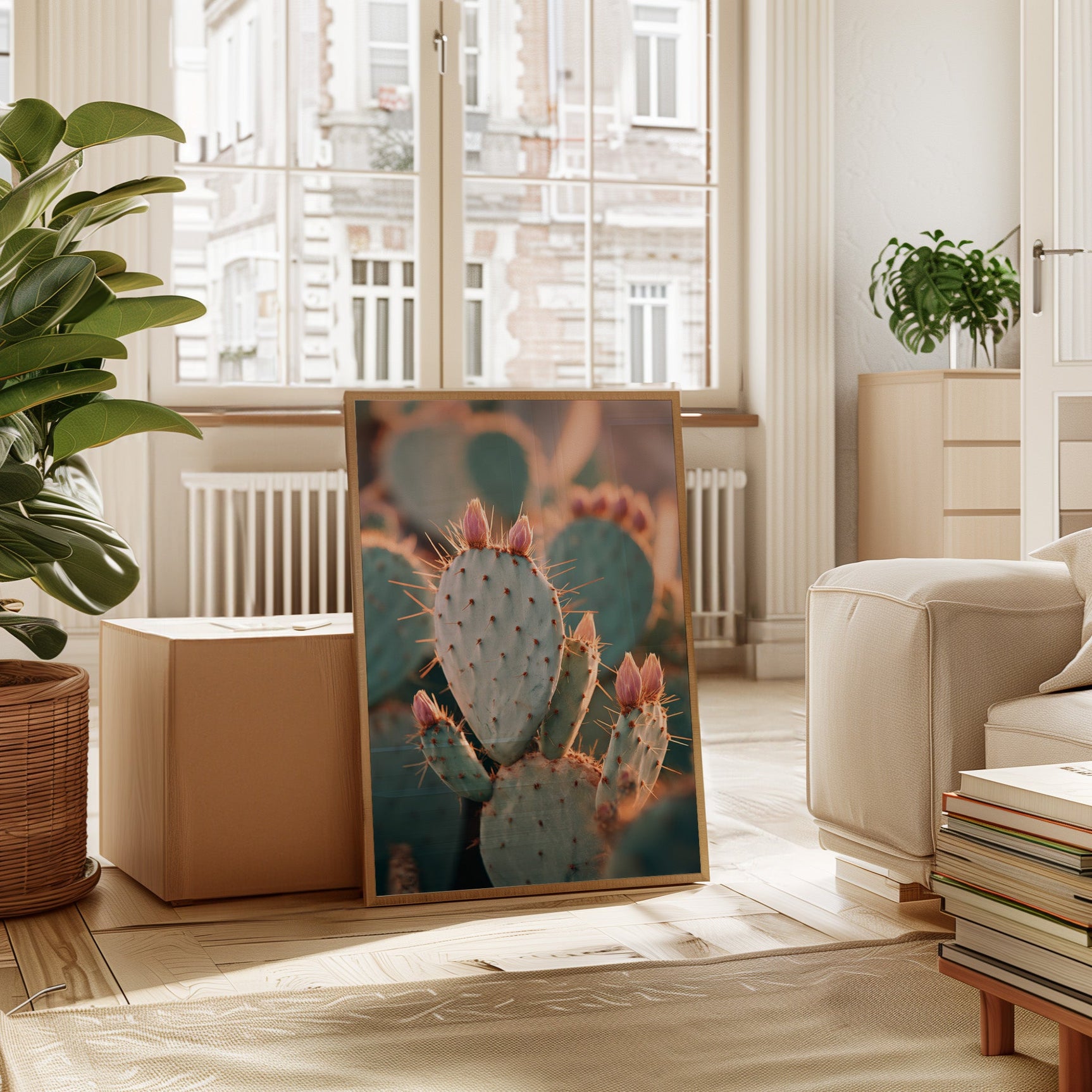 Cacti Embrace the Golden Dawn