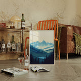Serene Peaks - Tranquil Mountain Landscape Art