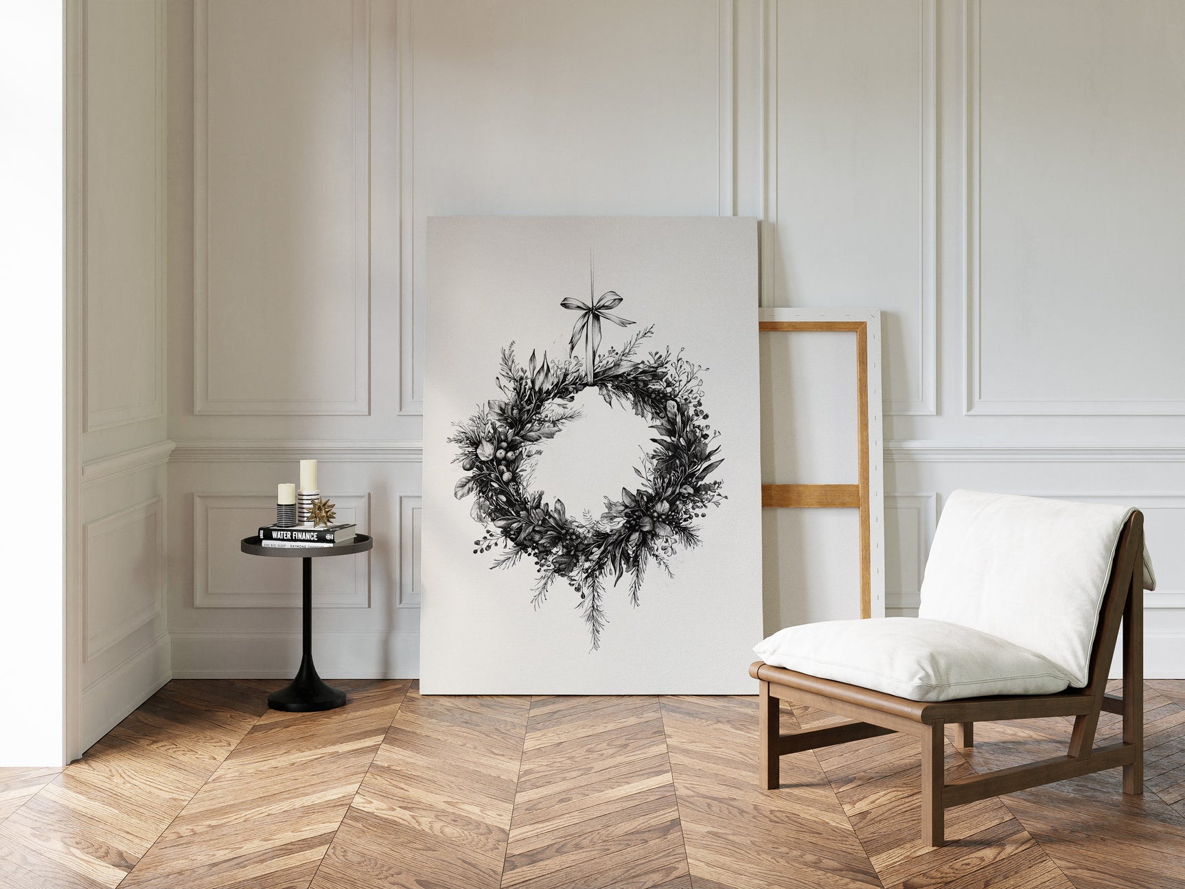 Monochromatic Wreath in Winter