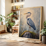 Azure Serenity Heron