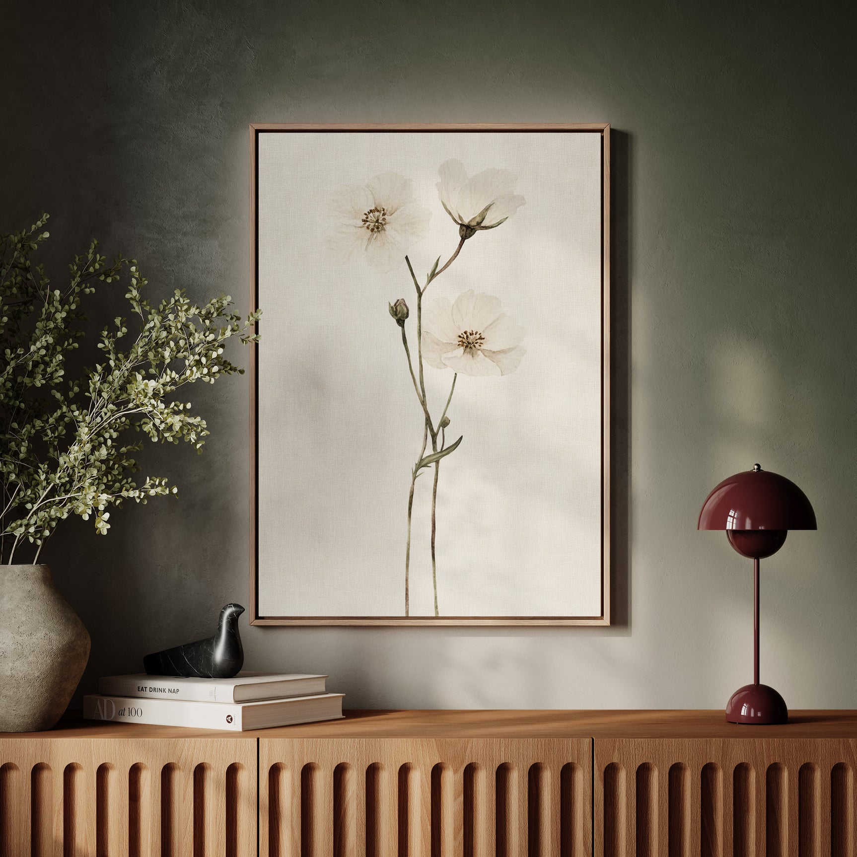 Whispering Blooms: Ivory Serenity