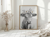 Rustic Daisy Cow