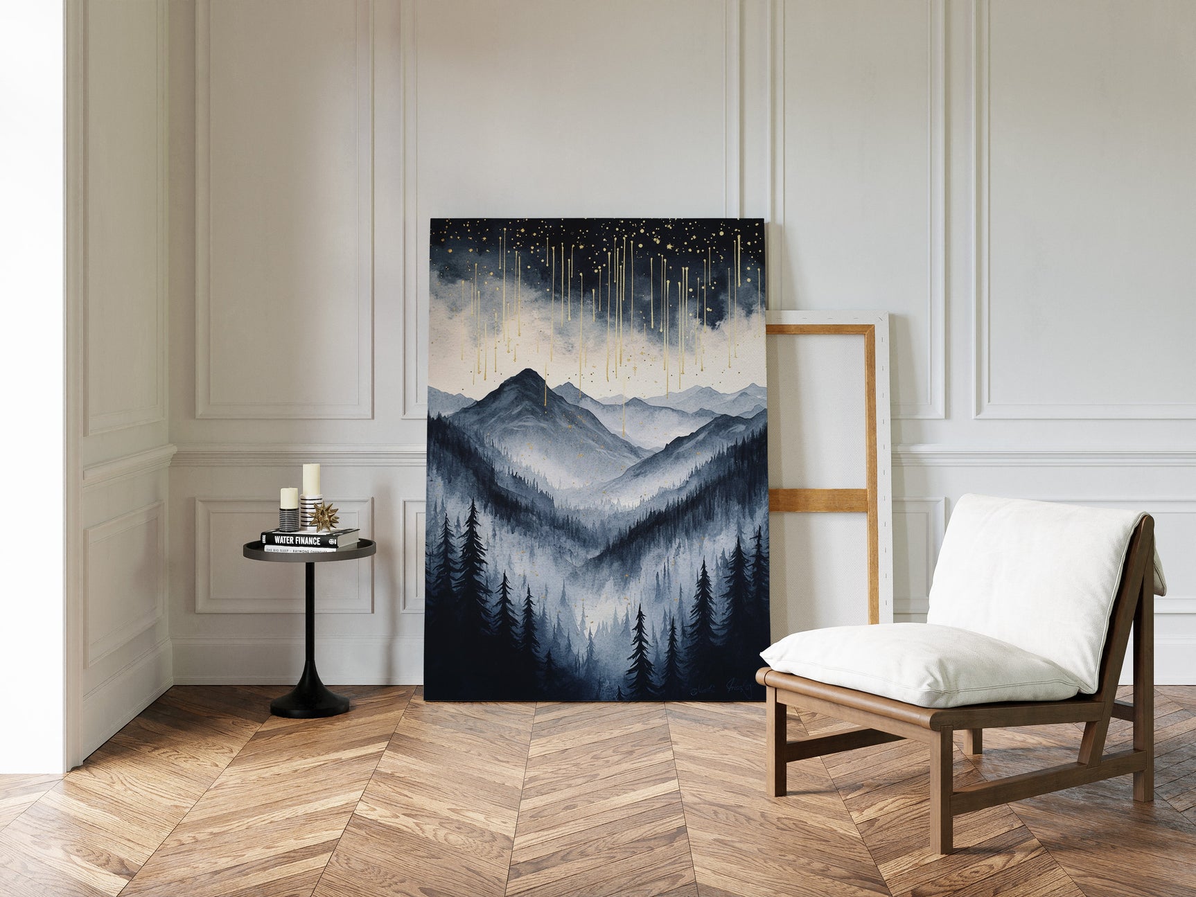 Starlit Peaks in Twilight