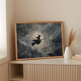 Midnight Flight Under Moonlit Skies