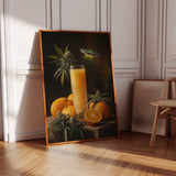 Citrus Glow Under Cosmic Light