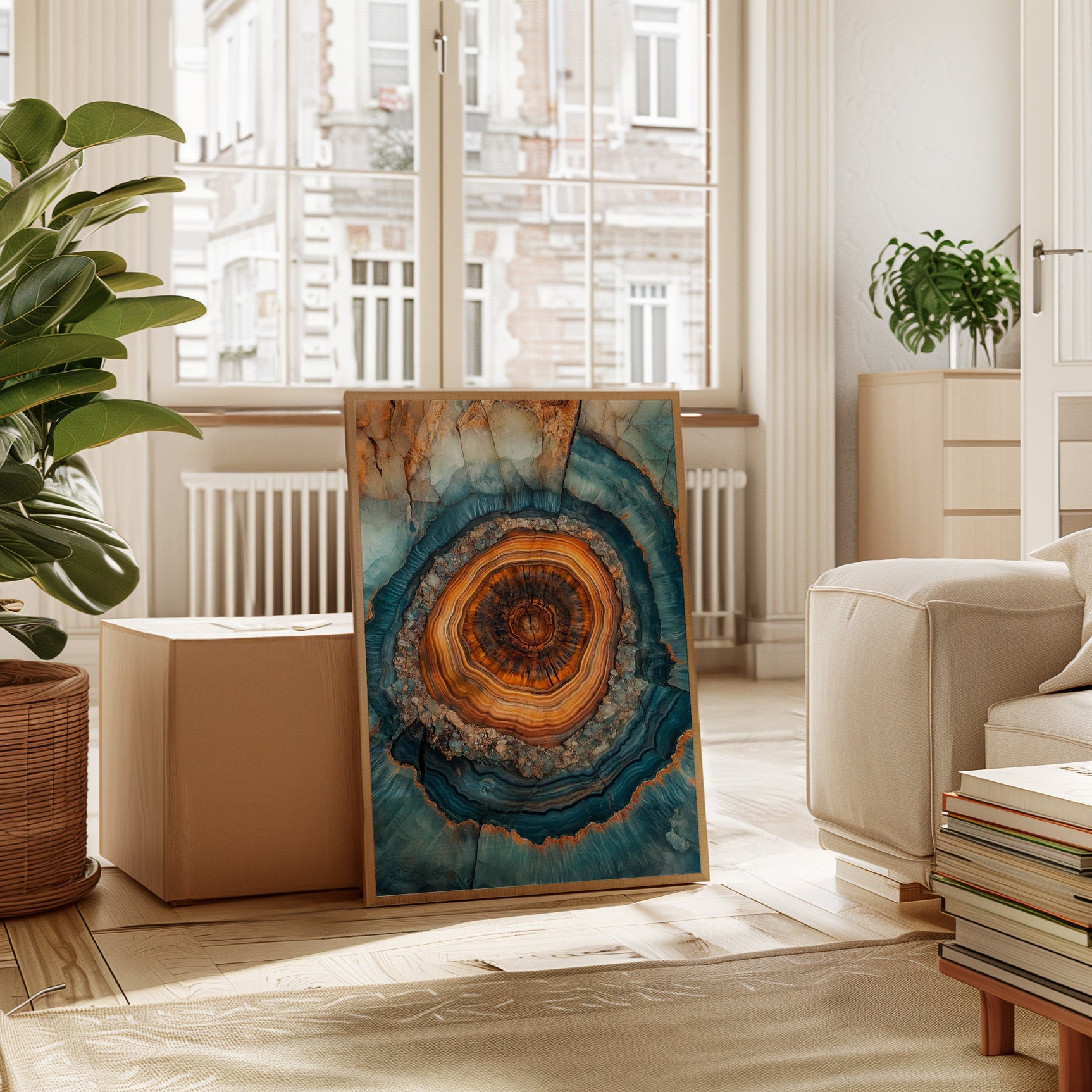 Ethereal Geode - Abstract Mineral Art