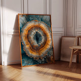 Ethereal Geode - Earthy Abstract Art